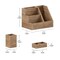 Flash Furniture 3PC Rustic Brown Wooden Desktop Organizer Set HFMHD-GDI-CRE8-402315-GG - alternate 4